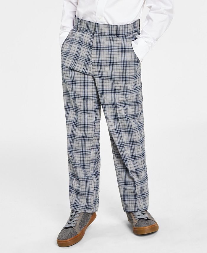 Tommy Hilfiger Big Boys Stretch Glen Check Suit Pants Macy s