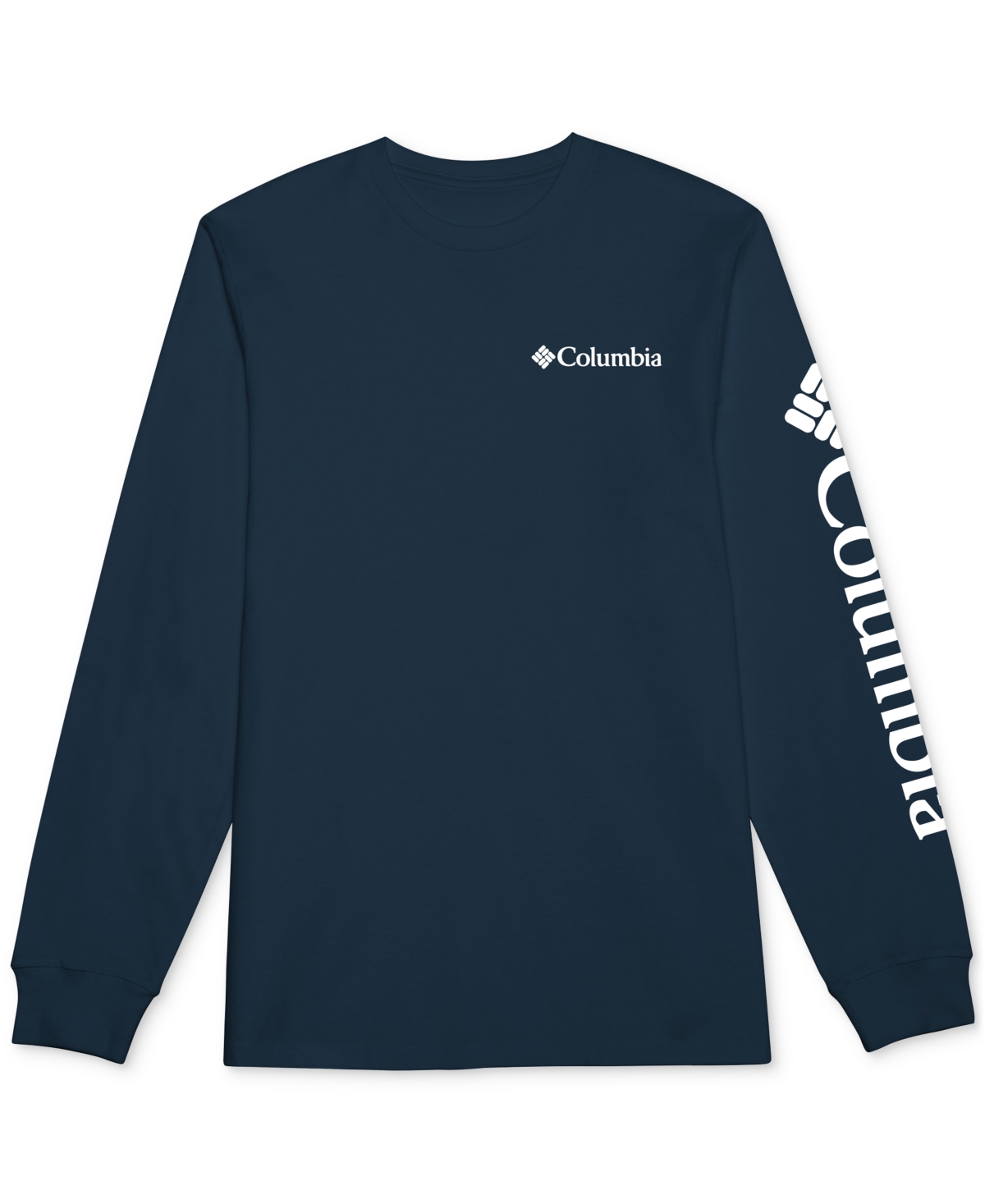 Columbia Men's Fundamentals Graphic Long Sleeve T-shirt In  Navy,white