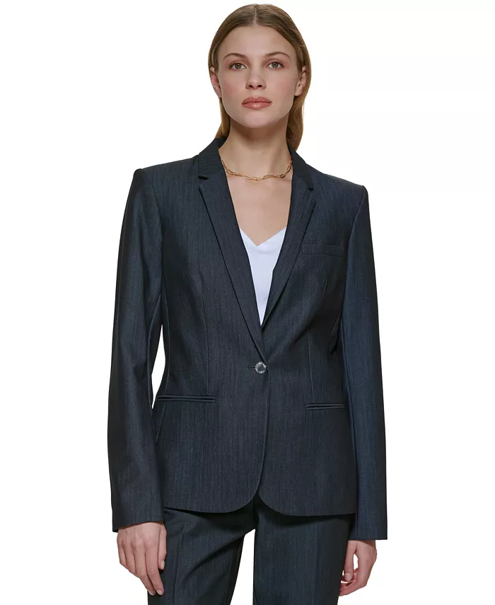 One-Button Blazer - thumbnail 10