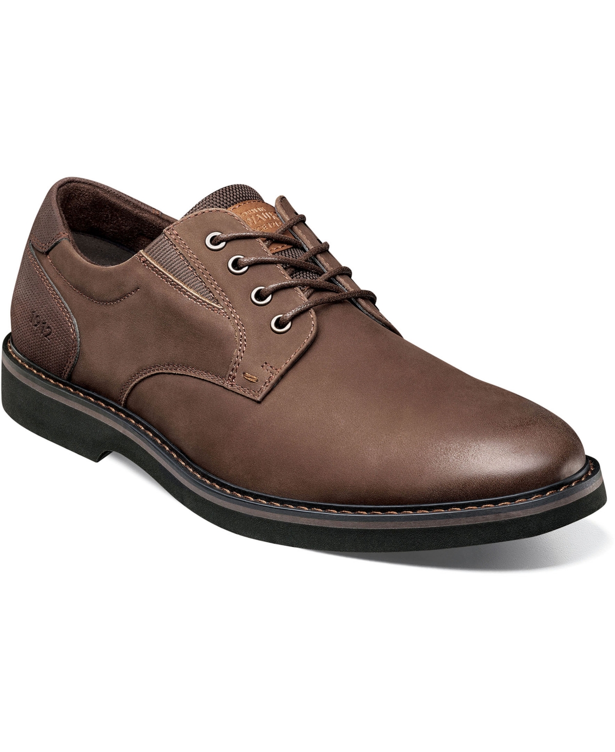 Men's Denali Waterproof Leather Plain Toe Oxford - Dark Brown