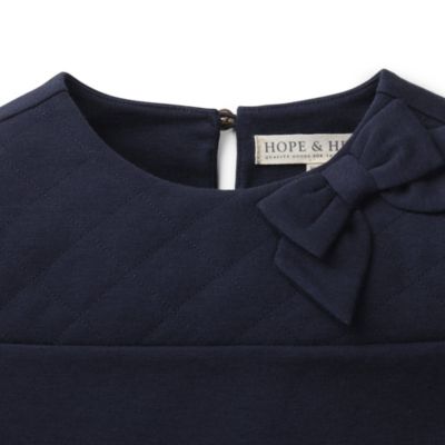 Baby Girls Quilted Ponte Riding Dress