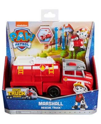 PAW Patrol Big Truck Pup's Marshall Transforming Toy Trucks with Collectible Action Figure