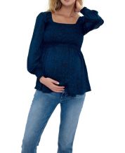 Isabel Maternity by Ingrid & Isabel Maternity Long Sleeve Cozy Ribbed  Nursing Top (Sour Cream, M) at  Women's Clothing store