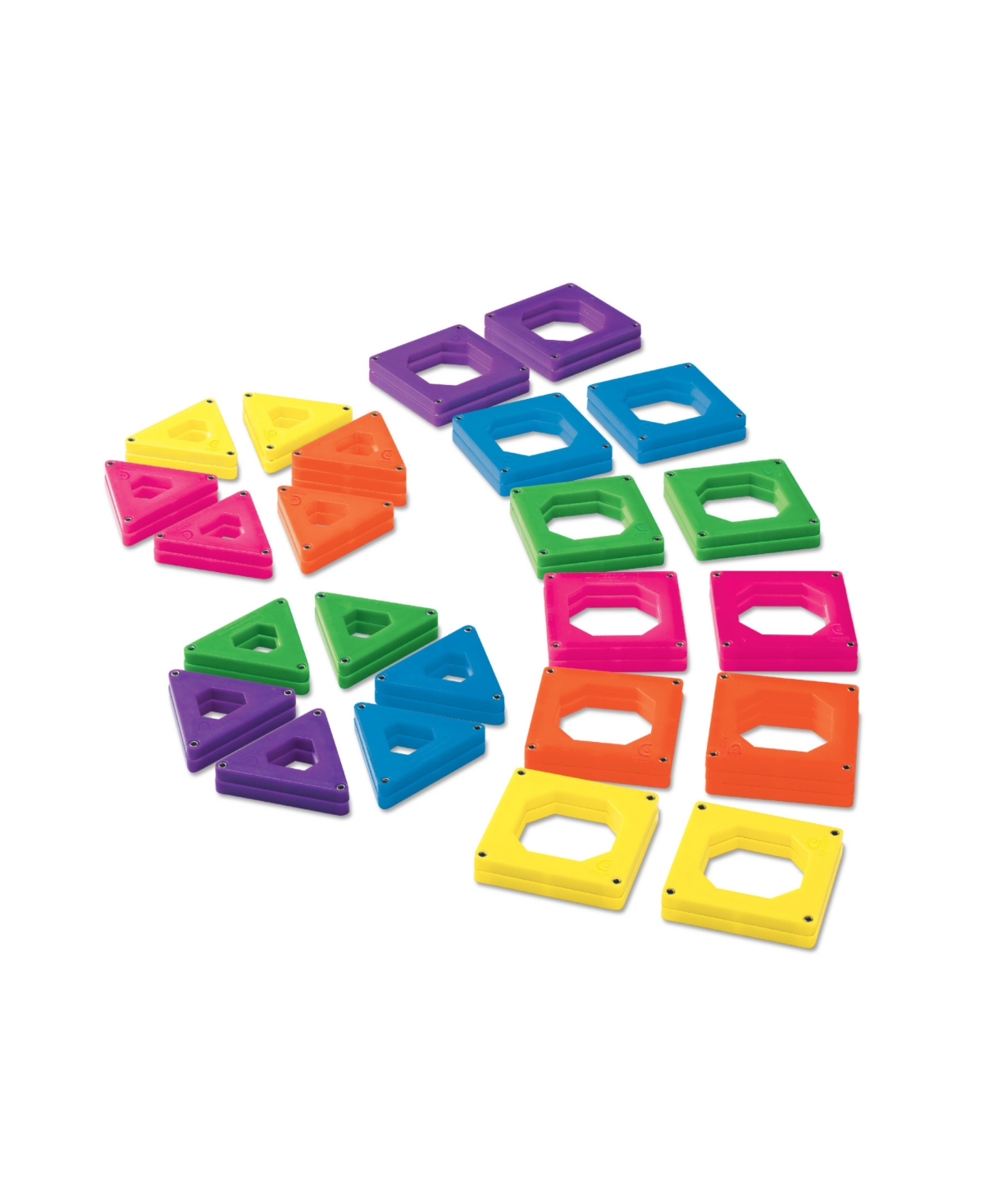 Discovery Mindblown Magnetic Tile Building Blocks Set, 50 Piece In Open Miscellaneous