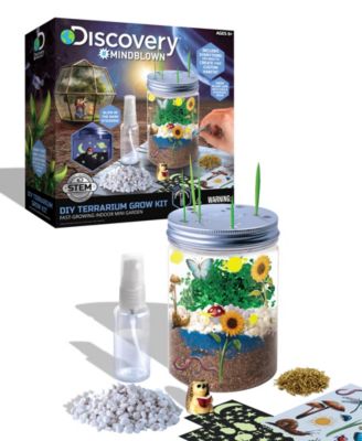 Discovery Kids DIY Terrarium Grow Kit, Fast-Growing Indoor Mini Garden