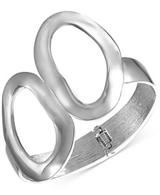 Silver-Tone Sculptural Link Bangle Bracelet, Created for Macy's