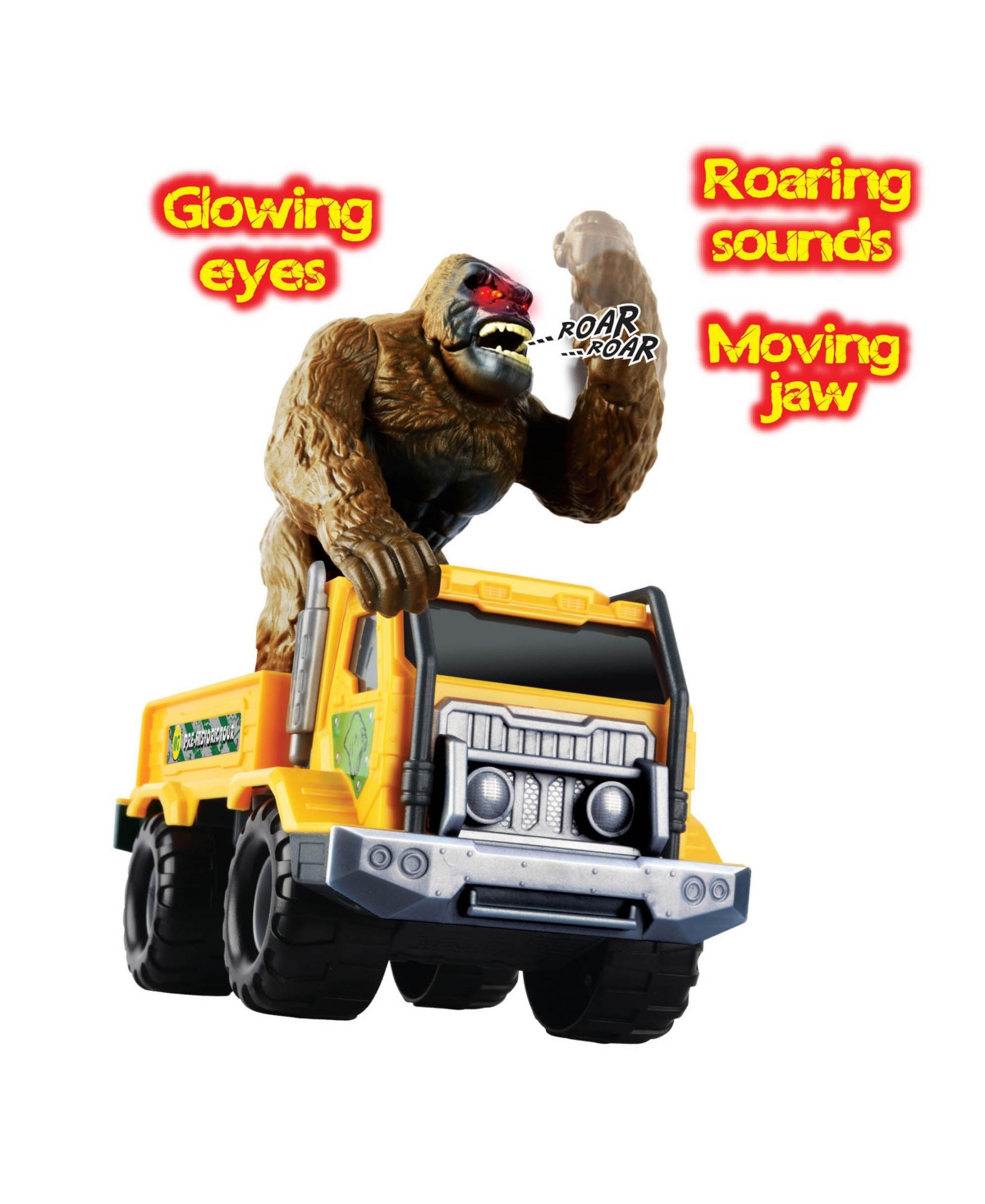 Redbox Light Sound Gorilla Transporter Children's Play Truck Gorilla Figurine In Multi