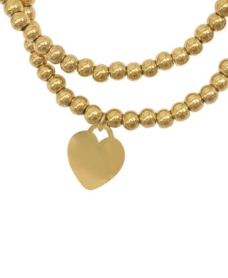 Heart Ball Bracelet Set