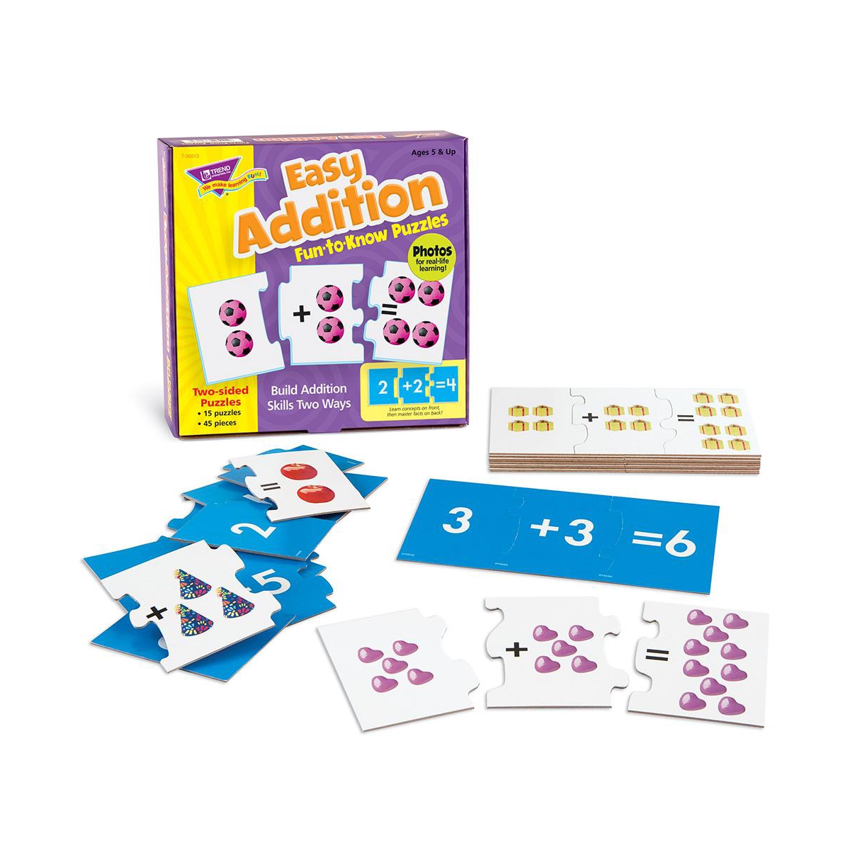 Shop Trend Enterprises Easy Addition Fun-to-know Puzzles In Multi