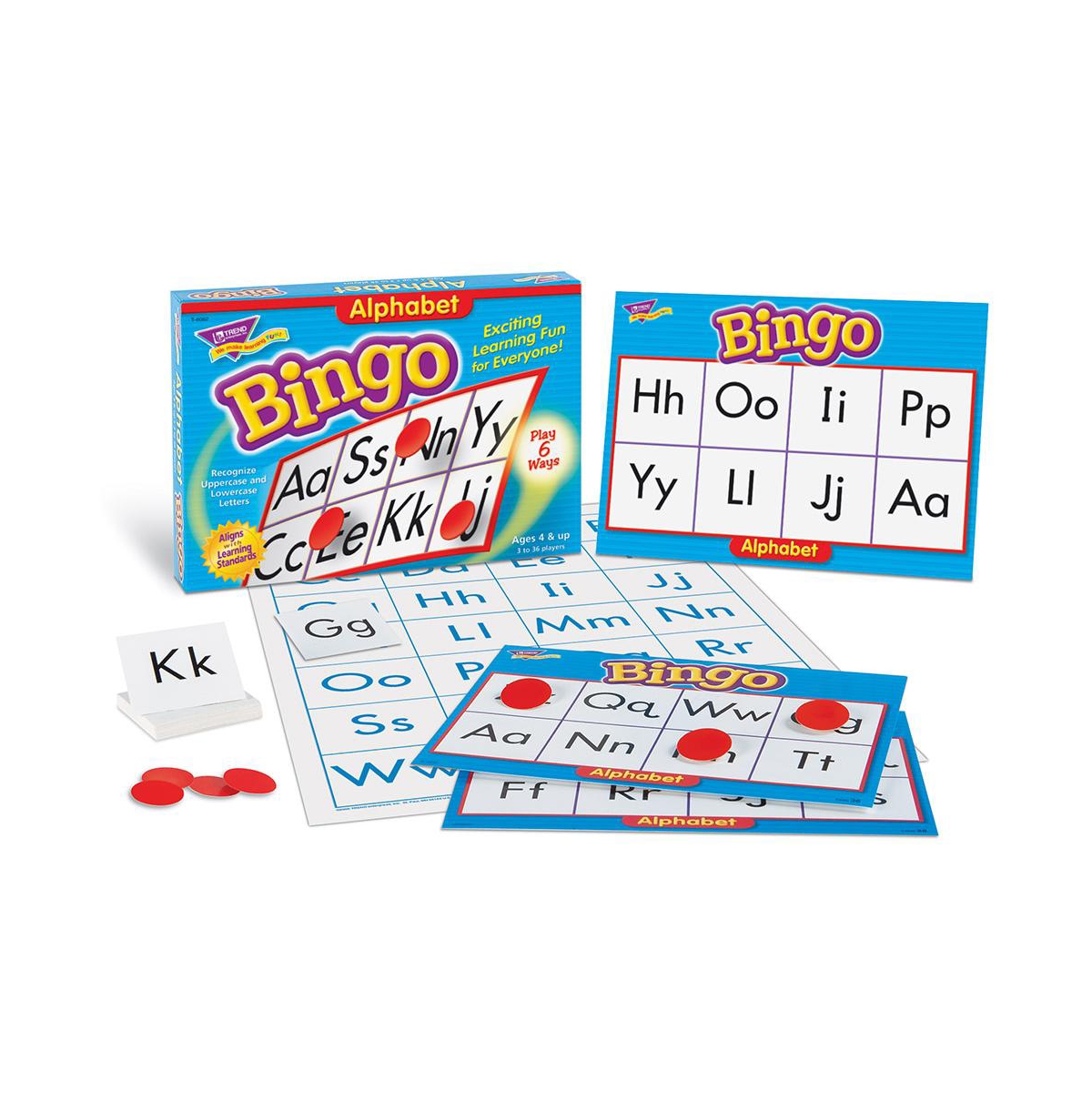 Trend Enterprises , Inc. Alphabet Bingo Games, 4" X 2" In Multi