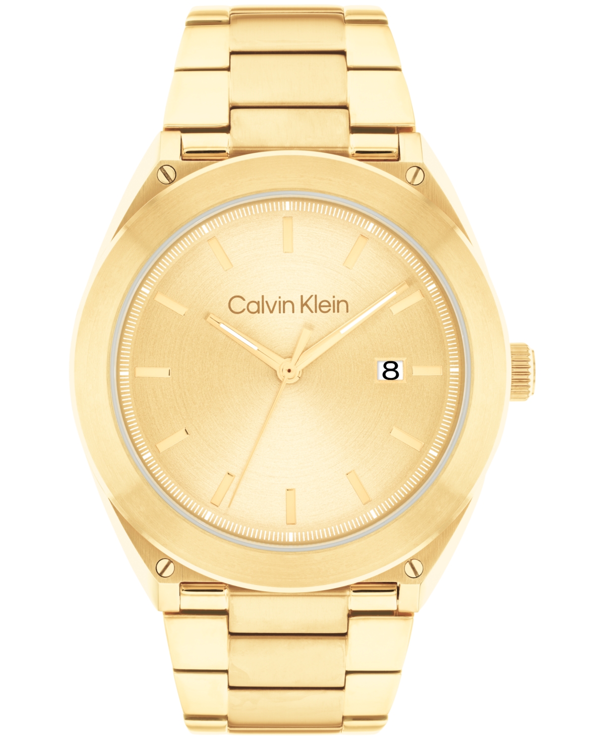 Calvin Klein Men's Gold-tone Stainless Steel Bracelet Watch 44mm