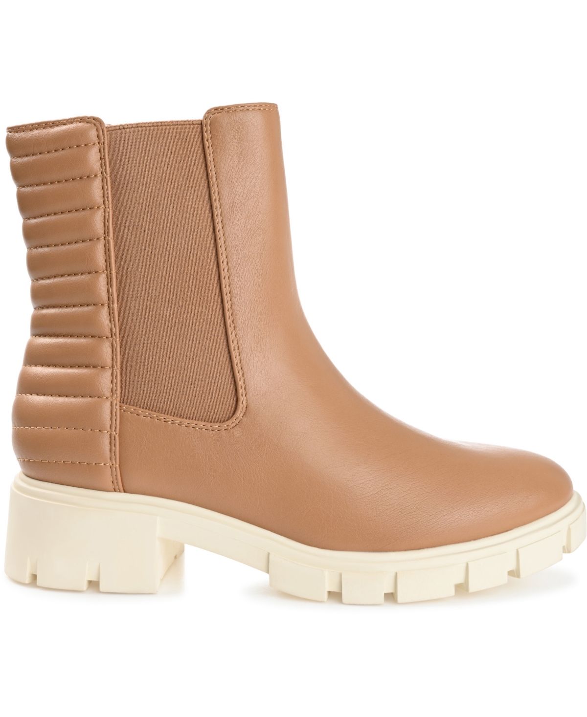 Journee Collection Women's Tatiana Pull On Stretch Gore Lug Sole Booties