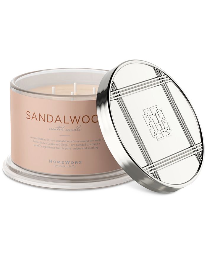 HomeWorx By Slatkin & Co. Sandalwood Scented Candle, 18 oz. Macy's