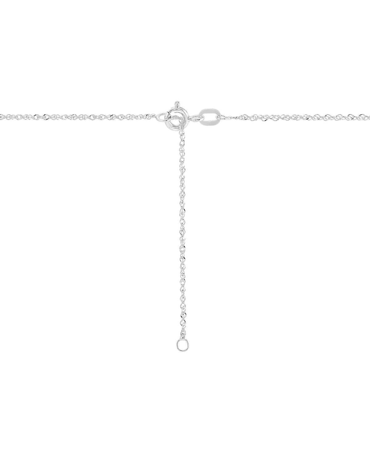 Grown With Love Lab Grown Diamond Cross Pendant Necklace (1/2 ct. t.w.) in 14k + extender - White Gold