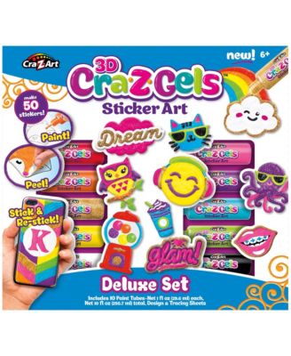 Cra-Z-Art Cra-Z-Gels 3D Sticker Art Deluxe Set, 11 Piece - Macy's