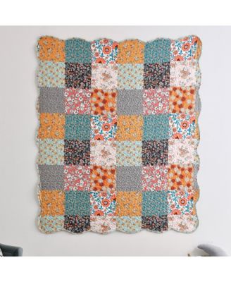 Carlie Calico Throw, 50" x 60" 