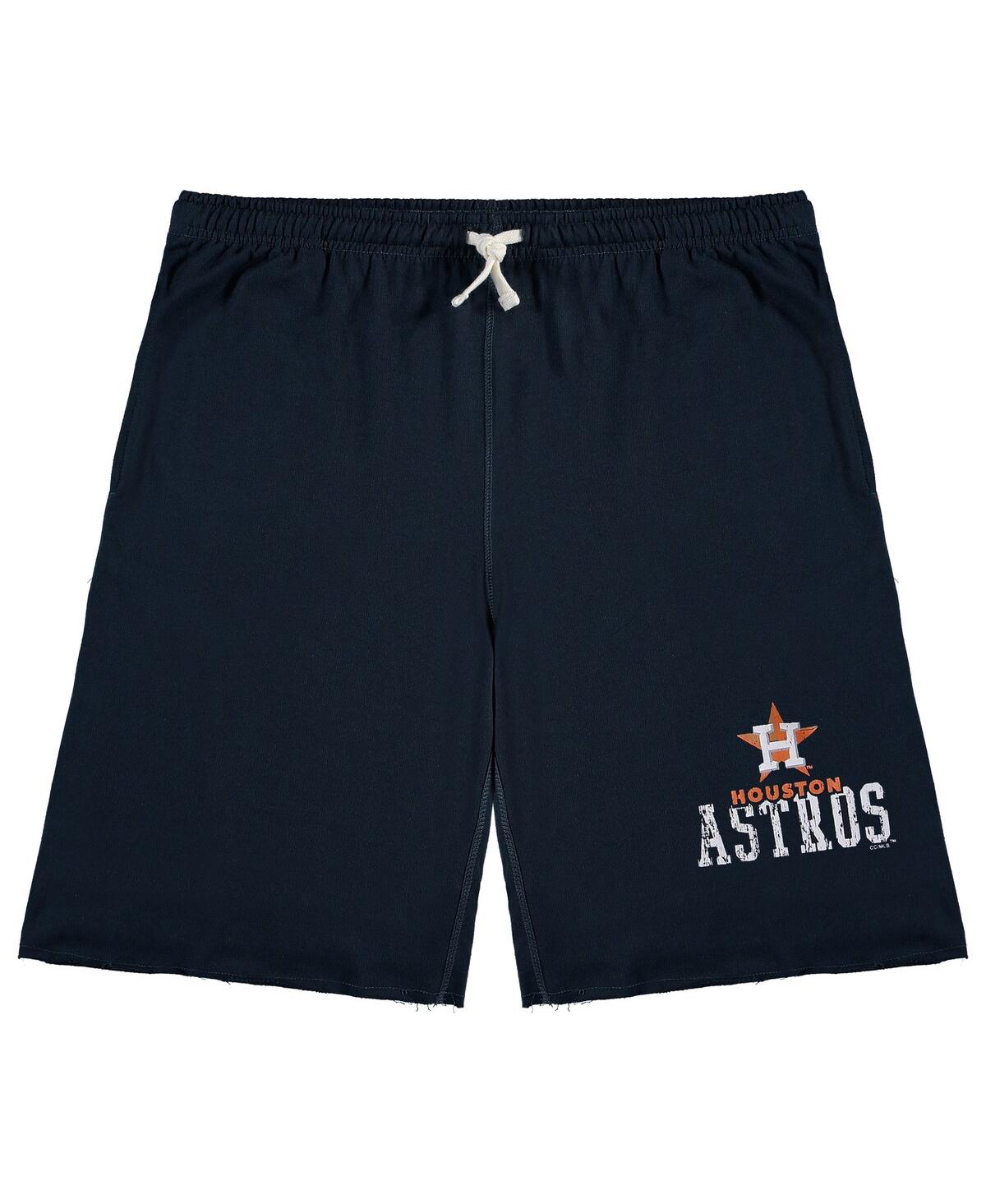 PROFILE MEN'S NAVY HOUSTON ASTROS BIG AND TALL FRENCH TERRY SHORTS