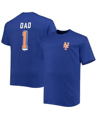 Profile Men's Royal New York Mets Big And Tall Father's Day #1 Dad T ...