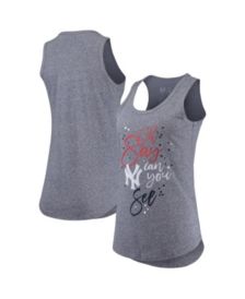 Women's Los Angeles Dodgers Soft as a Grape Gray Maternity Tank Top