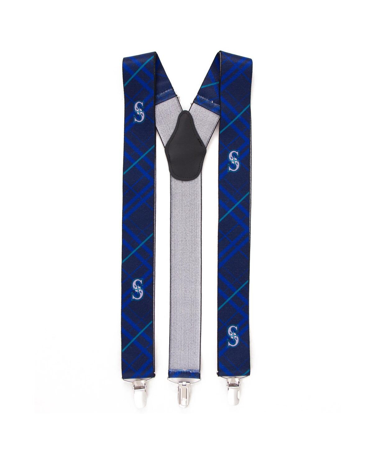 Men's Blue Seattle Mariners Suspenders - Blue