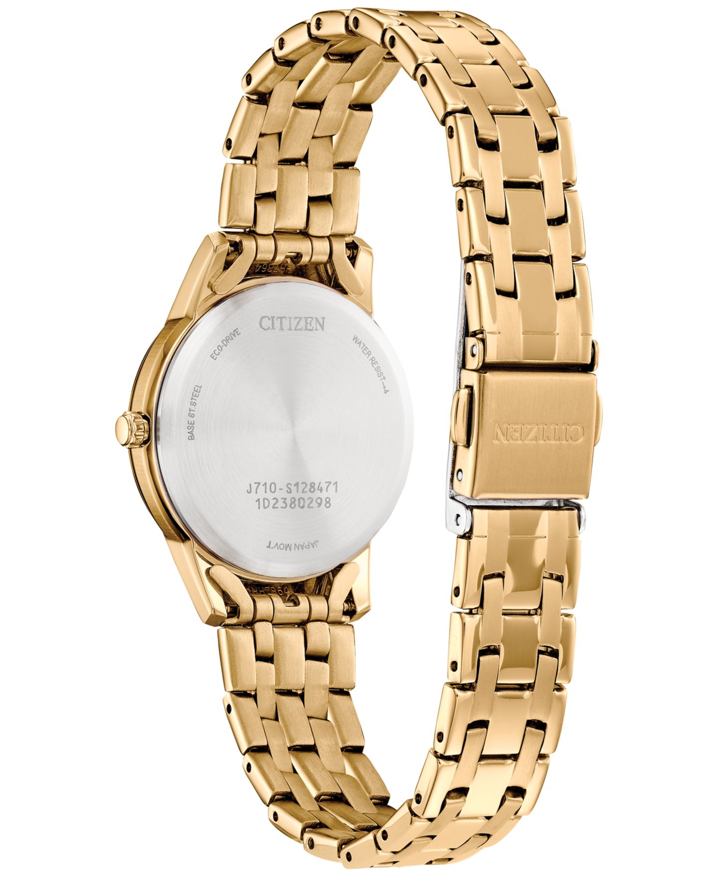Женские часы Citizen Eco-Drive Classic Gold-Tone Stainless Steel Bracelet Watch 29mm — фото 3