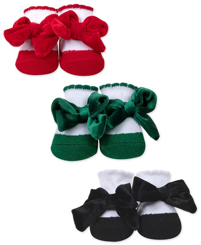 Baby Essentials Baby Girls Socks Set, Pack of 3 Macy's