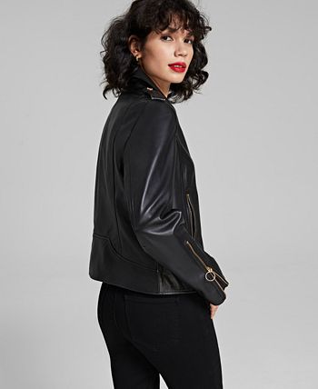 Sam edelman crop clearance leather moto jacket