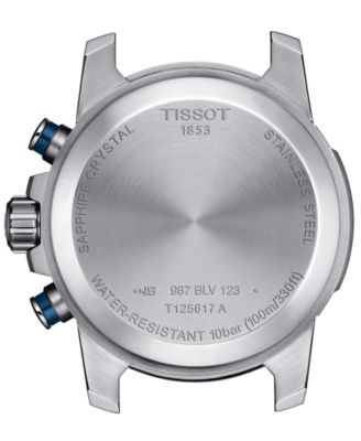 Men's Swiss Chronograph Supersport Stainless Steel Bracelet Watch 46mm