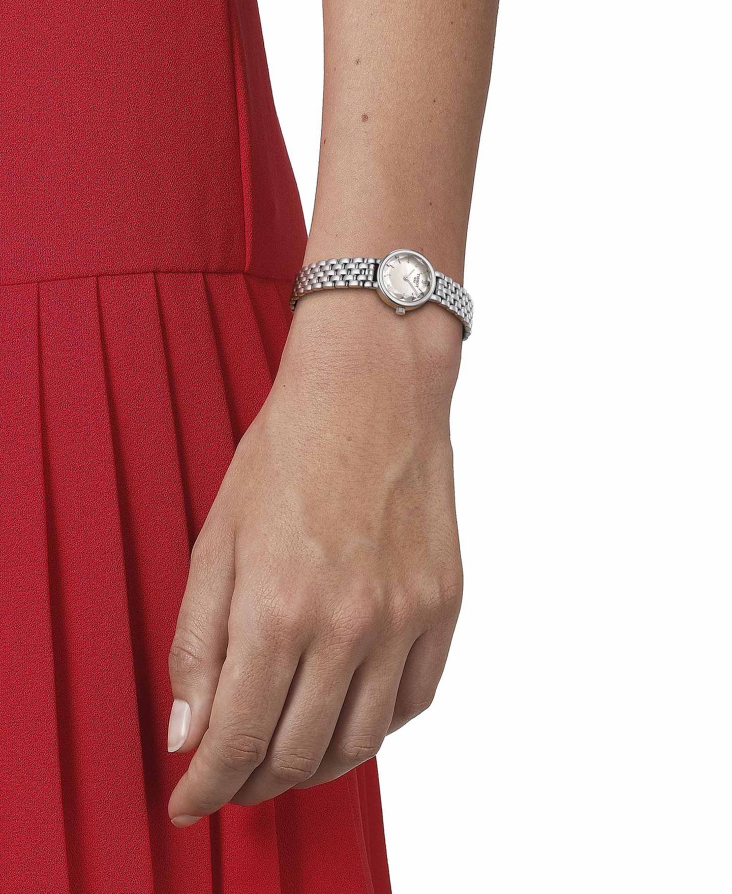 Женские часы Tissot Swiss Lovely Stainless Steel Bracelet Watch 20mm — фото 5