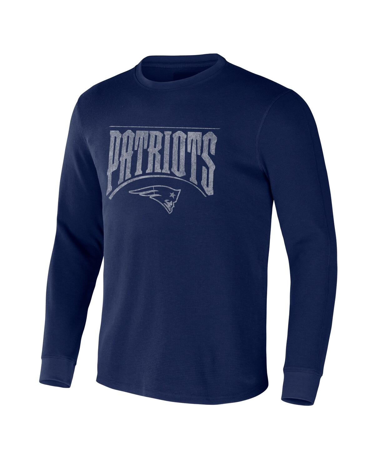 Fanatics Men's Nfl X Darius Rucker Collection By  Navy New England Patriots Long Sleeve Thermal T-shi In Navy