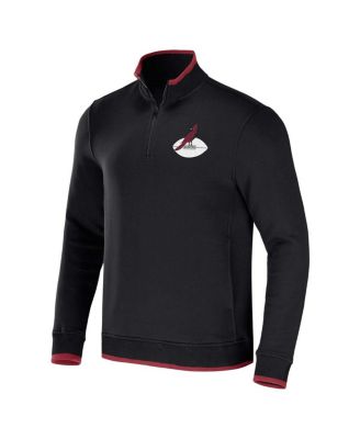 Men's NFL x Darius Rucker Collection by Black Arizona Cardinals Logo Quarter-Zip Top