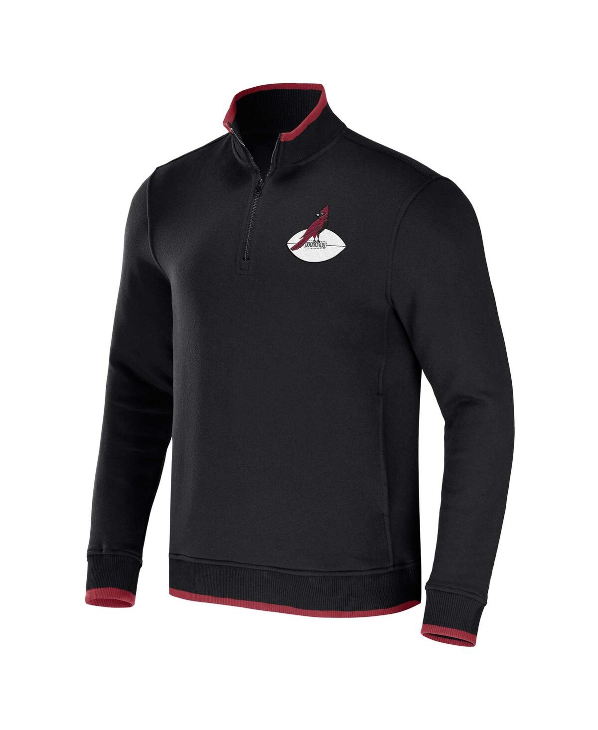 Shop Fanatics Men's Nfl X Darius Rucker Collection By  Black Arizona Cardinals Logo Quarter-zip Top