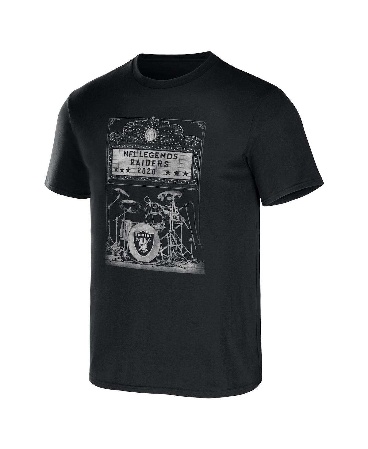 Fanatics Men's Nfl X Darius Rucker Collection By  Black Las Vegas Raiders Band T-shirt In Black