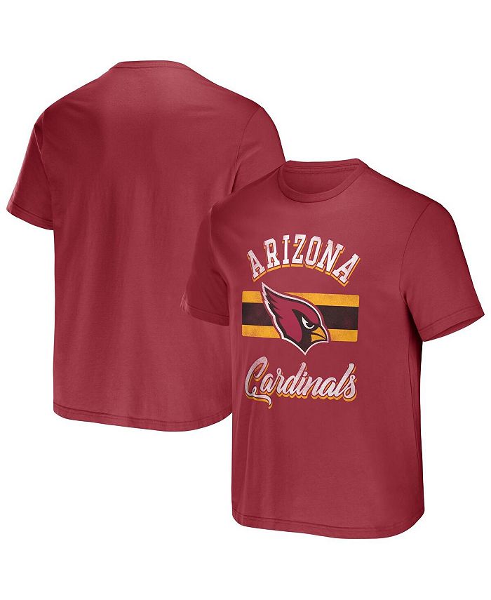 NFL Arizona Cardinals Girls' Short Sleeve Stripe Fashion T-Shirt - XS