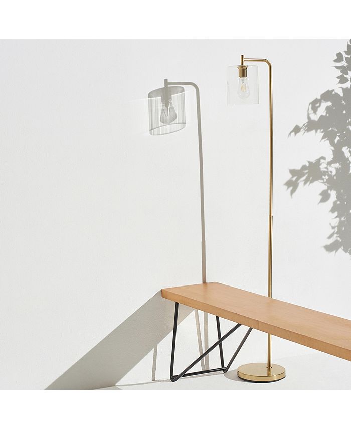 Brightech Elizabeth LED Contemporary Floor Lamp with Glass Shade & Edison Bulb Macy's