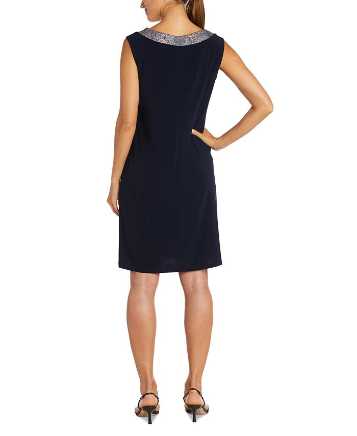 R & M Richards Petite 2Pc. GlitterTrim Jacket & Sheath Dress Macy's