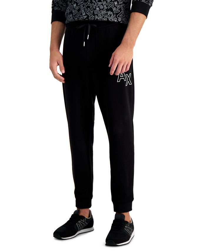 A|X Armani Exchange Men's Logo Jogger Pants, Created for Macy's & Reviews -  Pants - Men - Macy's