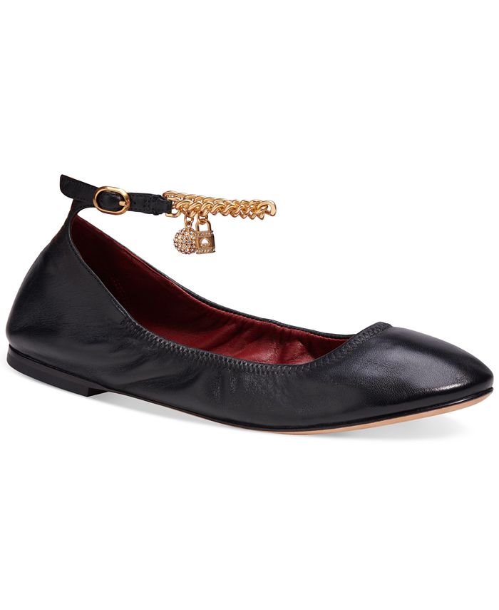 kate spade new york Women's Crush Chain Ankle-Strap Flats & Reviews - Flats  & Loafers - Shoes - Macy's
