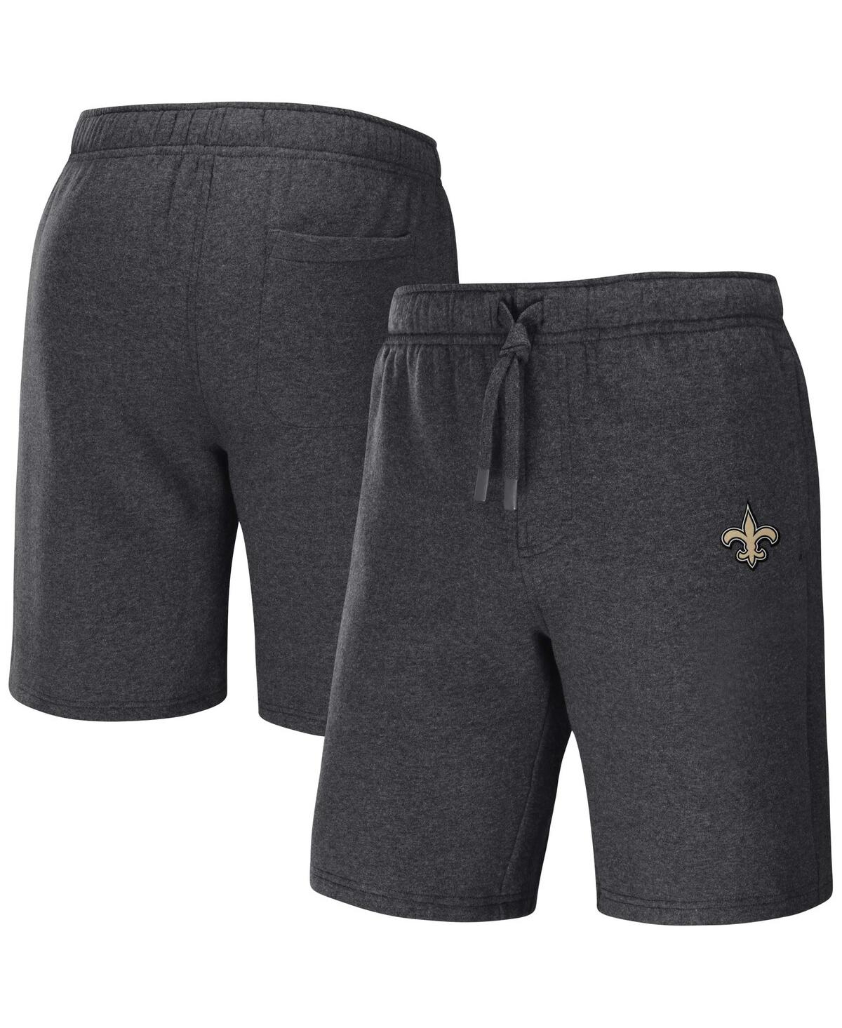 Fanatics Men's Nfl X Darius Rucker Collection By  Heather Charcoal New Orleans Saints Logo Shorts