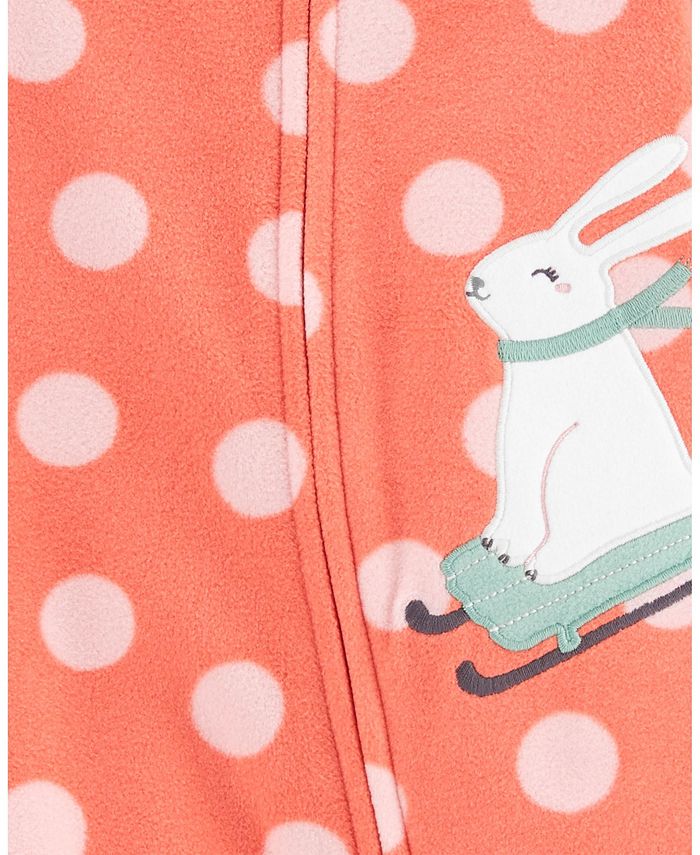 Carter's Baby Girls Bunny ZipUp Fleece Sleep and Play Macy's