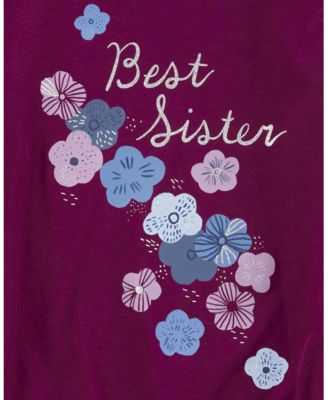 Big Girls Best Sister Jersey T-shirt