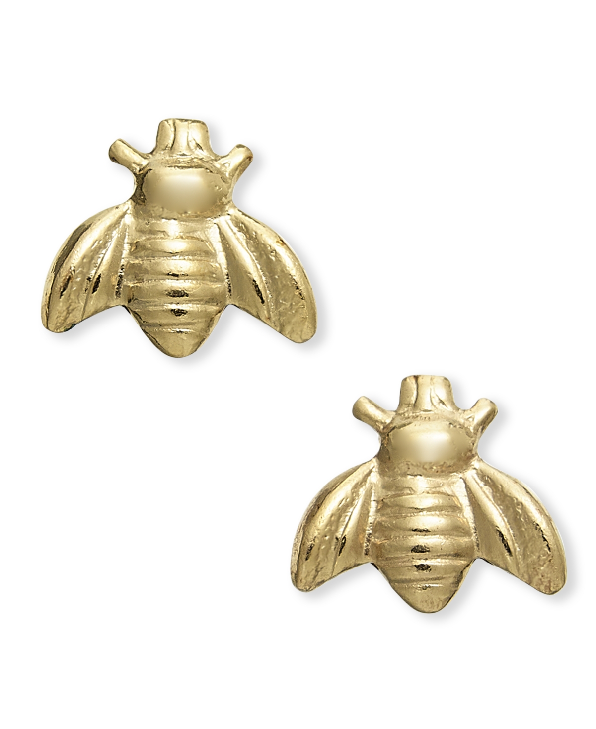 14k Gold-Plated Queen Bee Stud Earrings - Gold