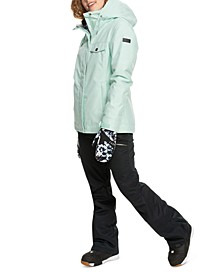 Juniors' Billie Hooded Zip-Front Snow Jacket