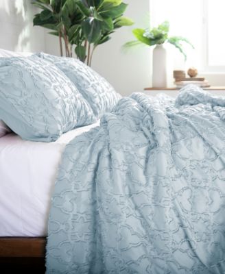 Stella Clipped Jacquard Comforter Set
