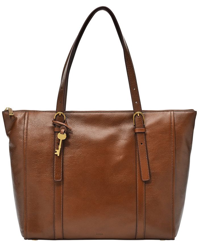 Fossil brown leather purse hot sale