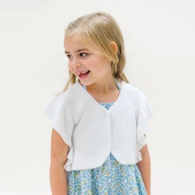 Girls Ruffle Sleeve Sweater Vest