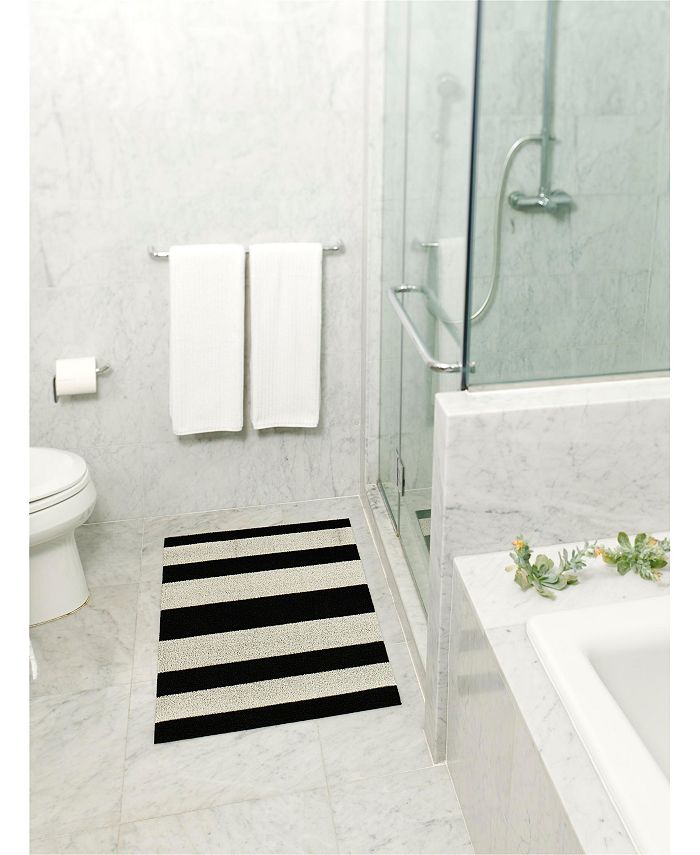 Chilewich Bold Stripe Shag Mat 24"x36" Macy's