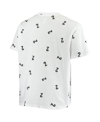 Men's Kawhi Leonard White LA Clippers Big and Tall Allover Name and Number T-shirt