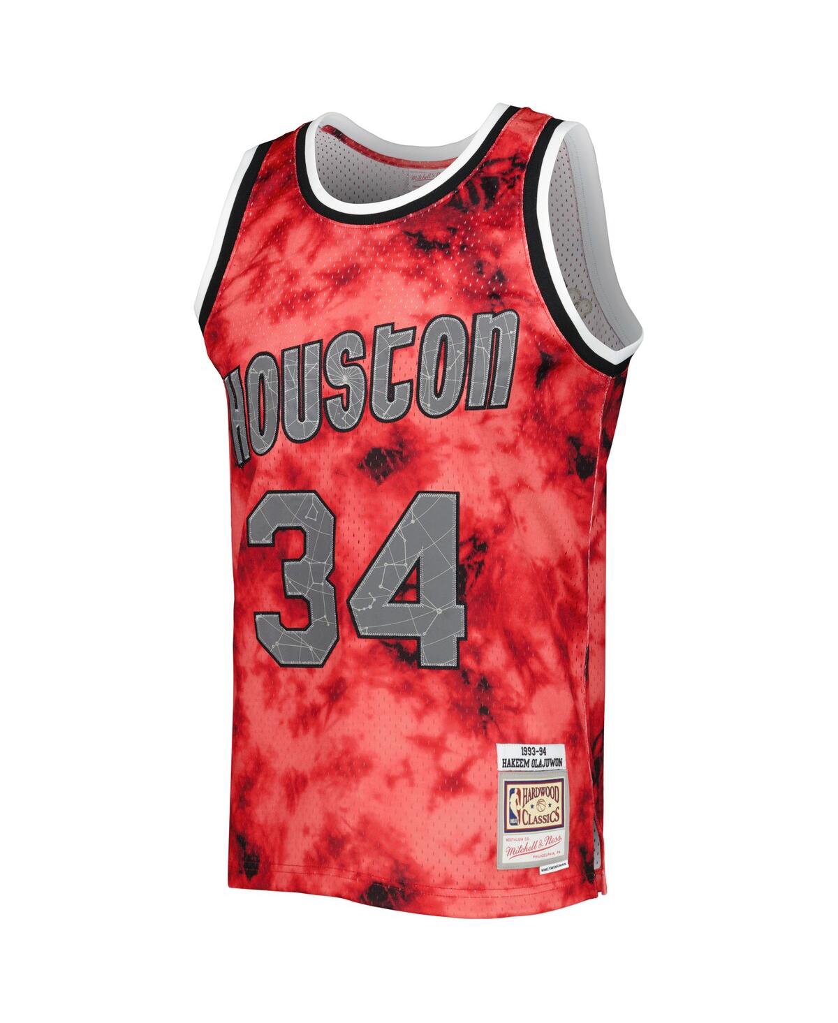 Men's Mitchell & Ness Hakeem OlajuwonHouston Rockets 1993-94 Galaxy Swingman Jersey - Red