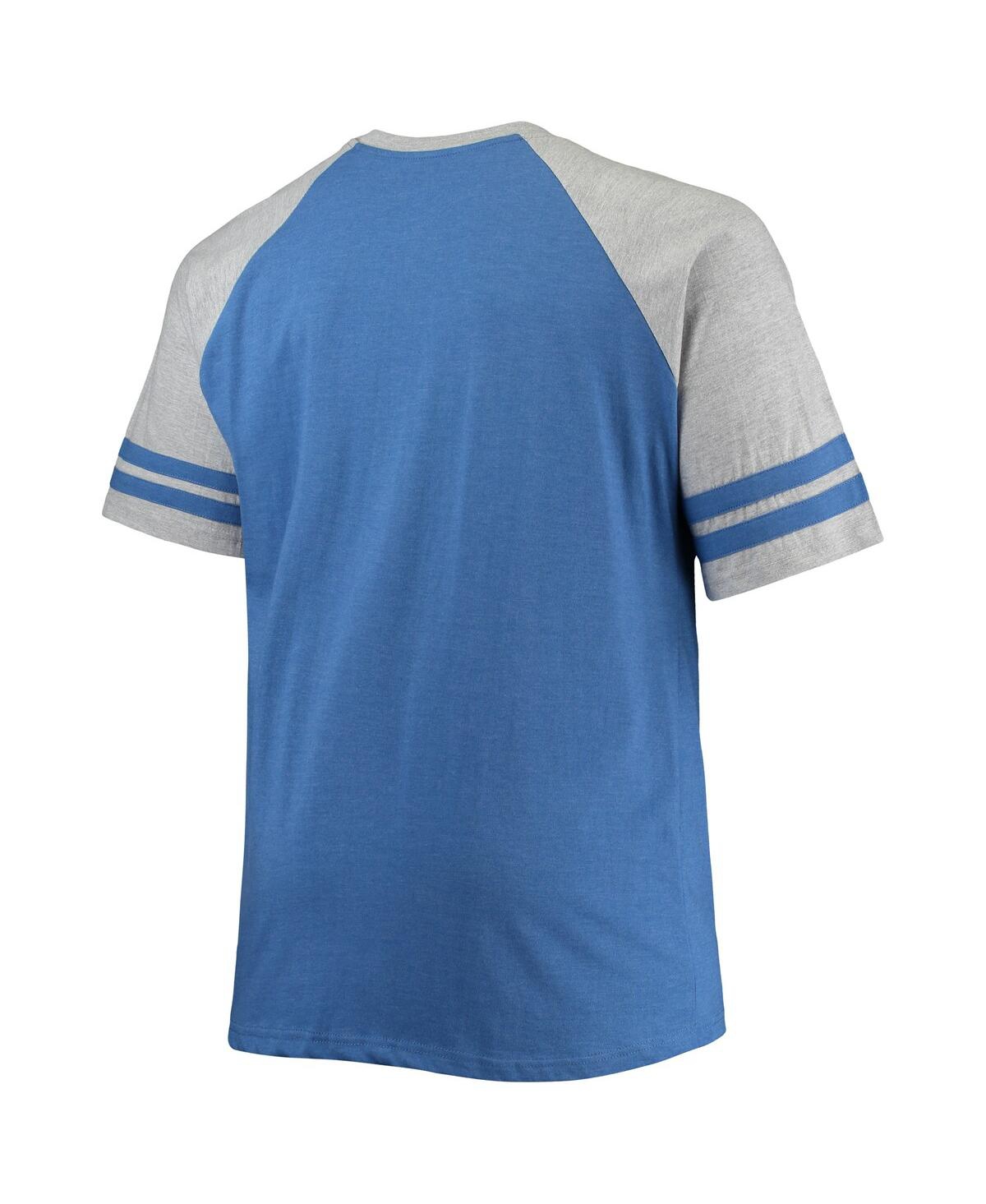 Men's HeatheredToronto Maple Leafs Big and Tall Raglan T-shirt - Blue